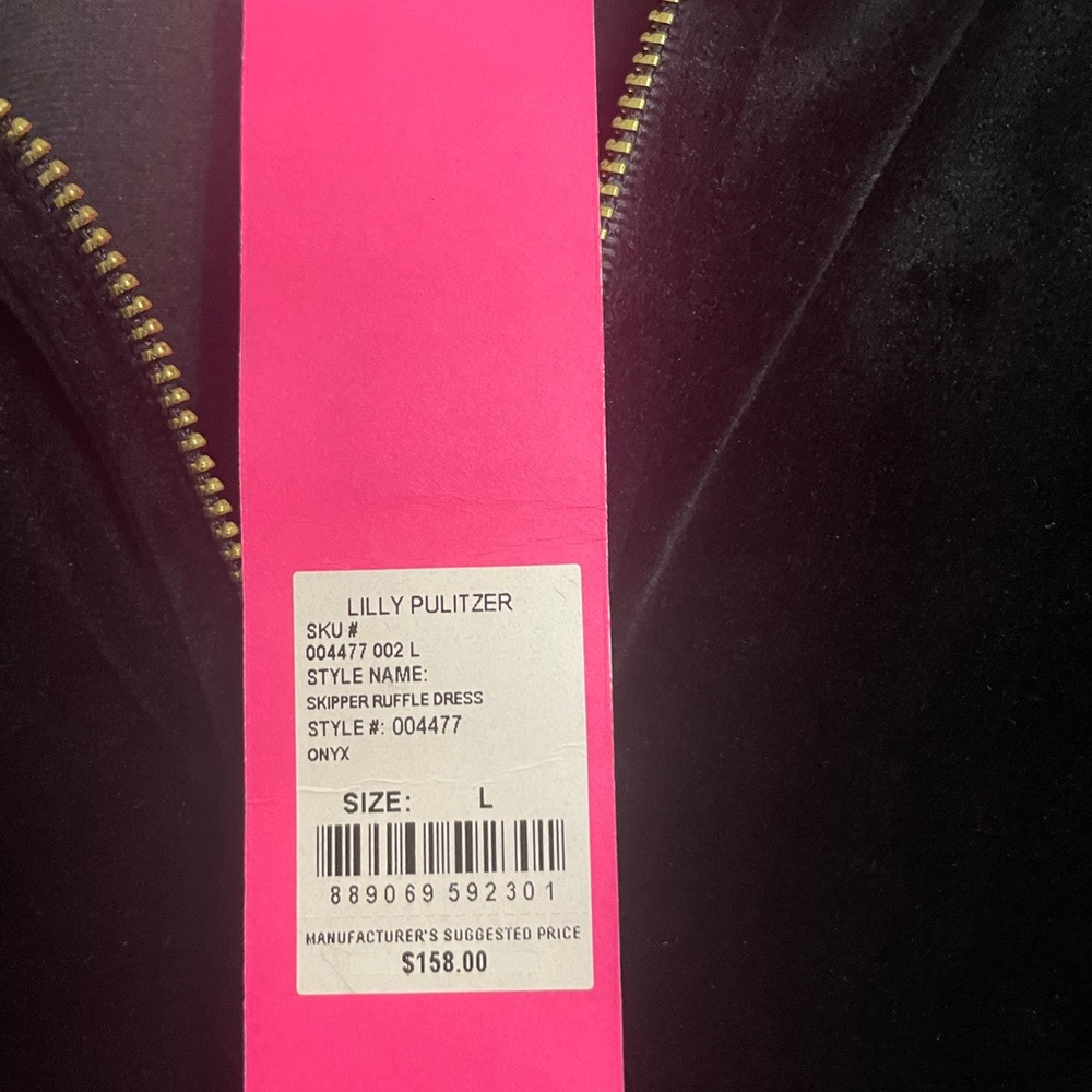 Lilly Pulitzer Black Long Sleeve Dress - Picture 2 of 3